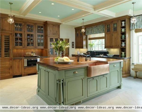 Open Traditional Kitchen by James Howard