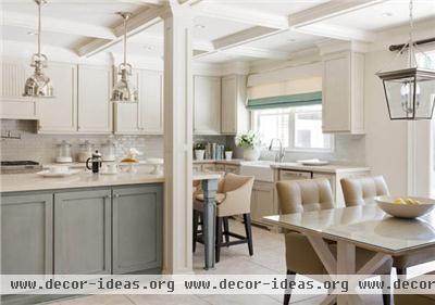 Light Traditional Kitchen by Tobi Fairley