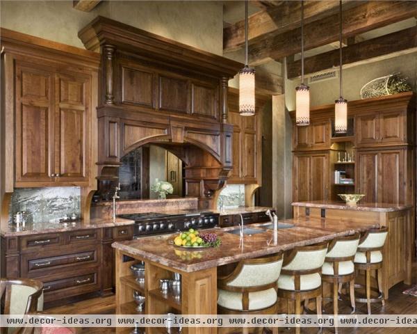 Open Country/Rustic Kitchen by Jerry Locati