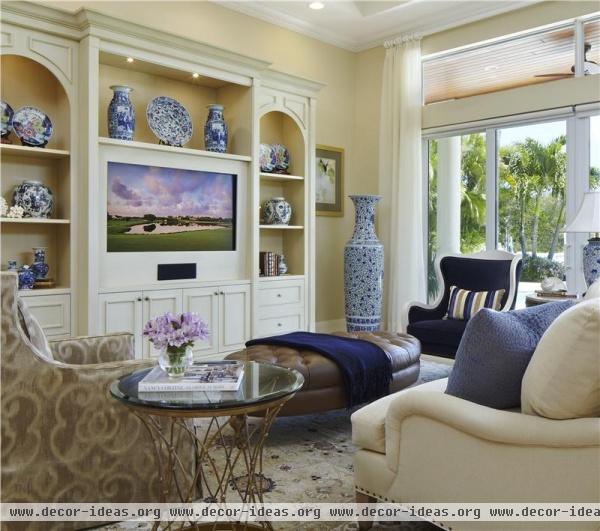 Classic Transitional Family Room by Jacquelyn Armour