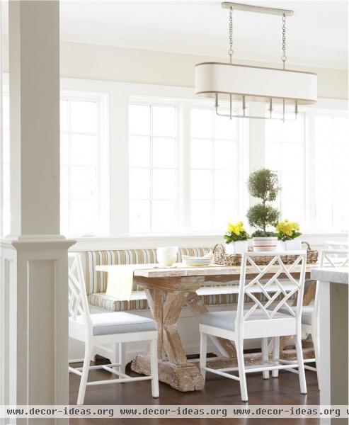 Sunny Transitional Dining Room by Lauren Muse