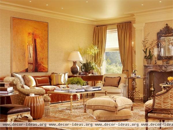 Elegant Traditional Living Room by Suzanne Tucker