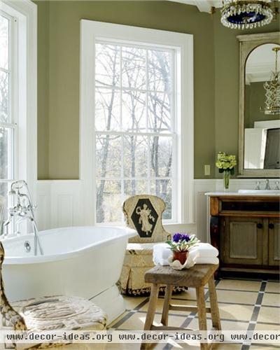 Relaxing Traditional Bathroom by Jody  Trail