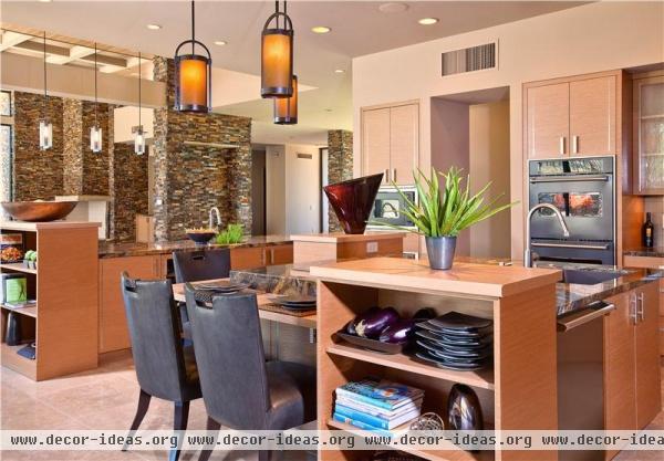 Elegant Contemporary Kitchen by Lori Carroll