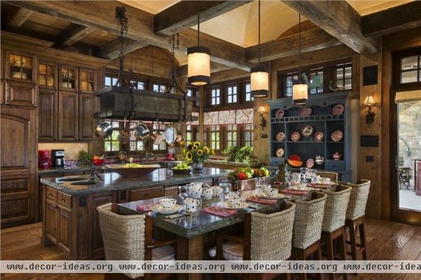 Open Country/Rustic Kitchen by Jerry Locati