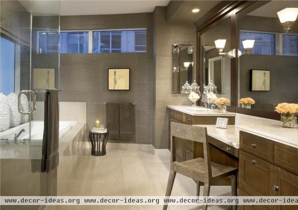 Dramatic Contemporary Bathroom by Gary Lee