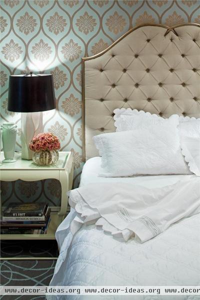 Elegant Contemporary Bedroom by Jamie Herzlinger