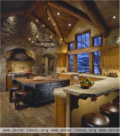 Dramatic Country/Rustic Kitchen by Tanya Shively, ASID, LEED AP