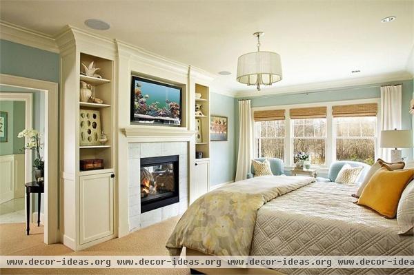 Light Traditional Bedroom by Garrison Hullinger