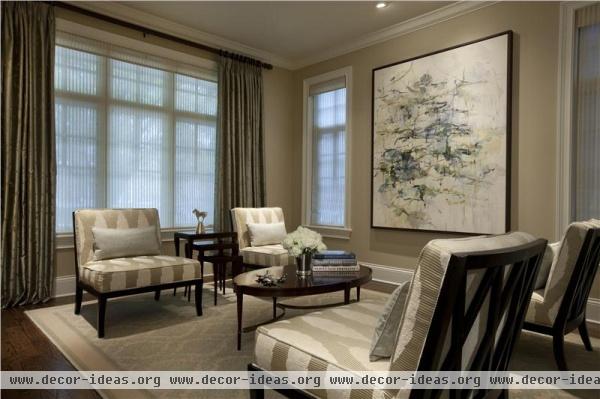 Classic Transitional Living Room by Michael Abrams