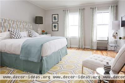 Cozy Transitional Bedroom by Rachel Reider