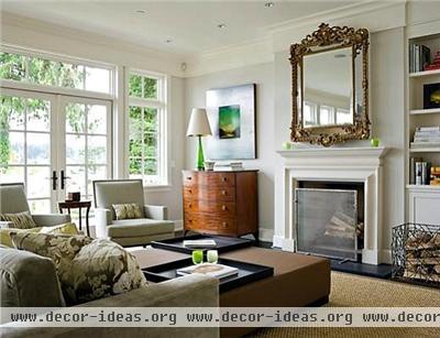 Elegant Traditional Living Room by Laura Bohn