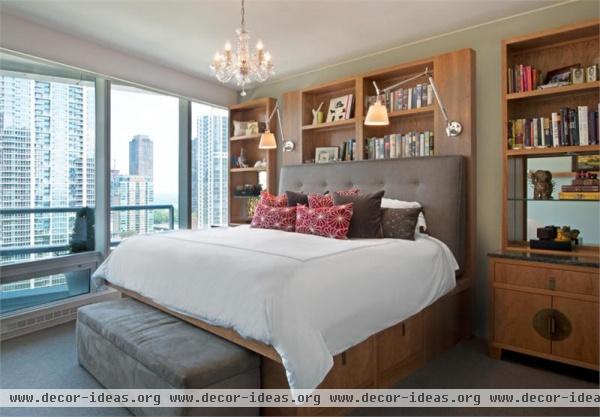 Open Contemporary Bedroom by Emily Mackie