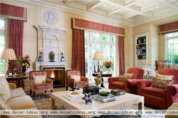 Elegant Traditional Living Room by Timothy Corrigan