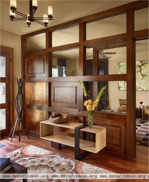 Elegant Contemporary Foyer by Laura Britt