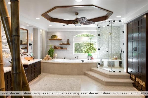 Open Transitional Bathroom by Christopher Grubb