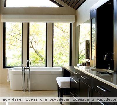 Relaxing Contemporary Bathroom by Diane Gordy