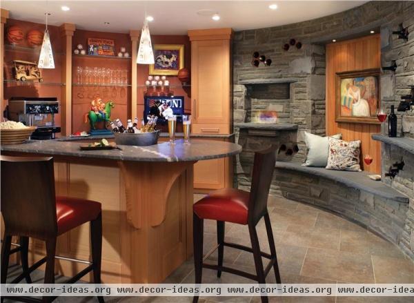 Casual Contemporary Bar by Holly Rickert