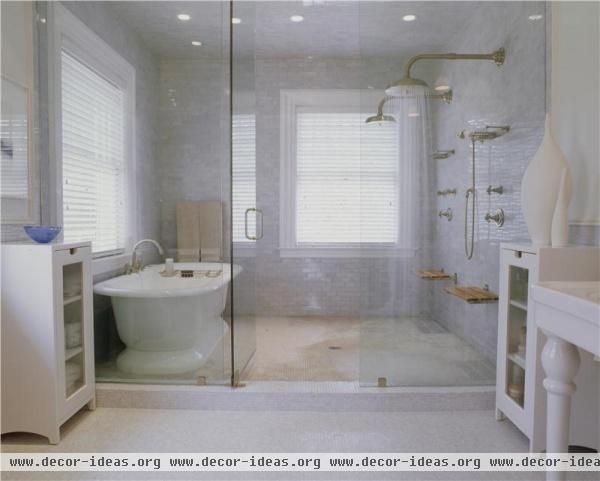 Airy Traditional Bathroom by Betty  Wasserman