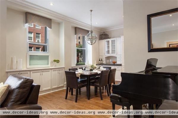 Cozy Contemporary Dining Room by Scott Hirshson