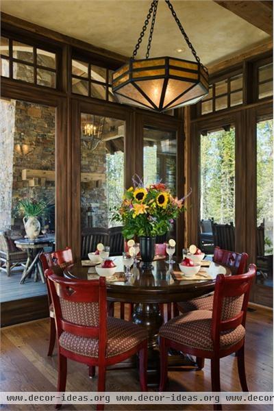 Cozy Country/Rustic Dining Room by Jerry Locati