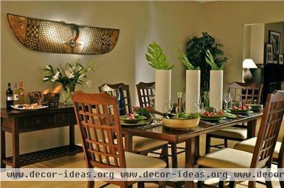 Homey Transitional Dining Room by Keita  Turner