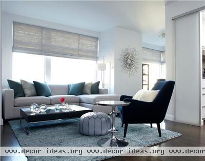 Light Contemporary Living Room by Amanda Moore