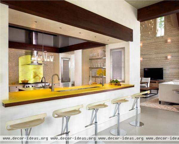 Sunny Contemporary Kitchen by Jamie Beckwith