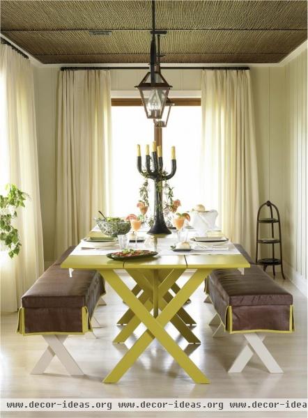 Cozy Transitional Dining Room by Kathryn Scott