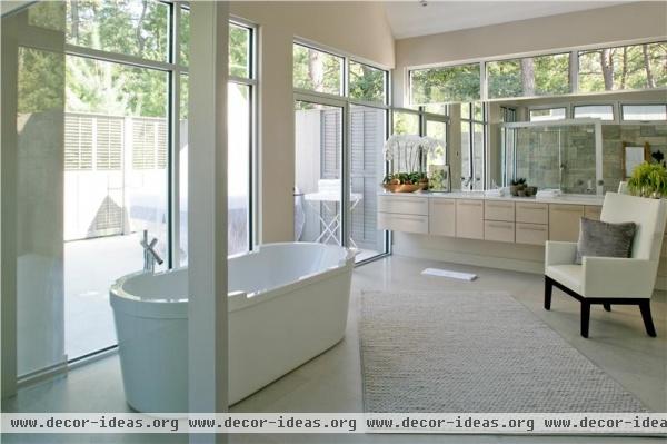 Light Contemporary Bathroom by Betty  Wasserman