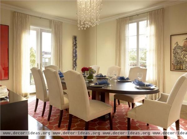 Classic Transitional Dining Room by Tineke Triggs