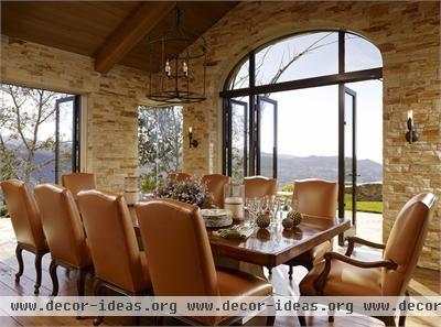 Sunny Transitional Dining Room by Suzanne Tucker