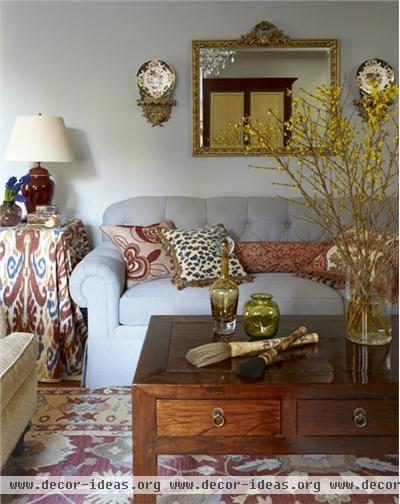 Cozy Traditional Living Room by John Douglas Eason