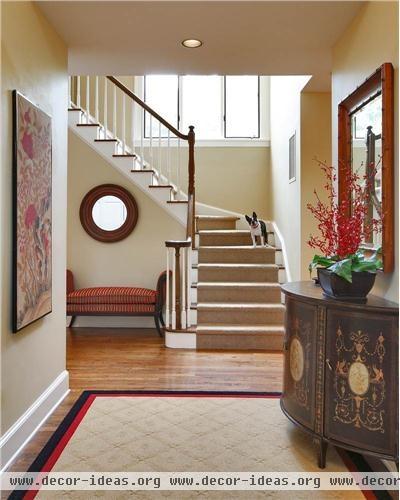 Casual Transitional Foyer by Olga Adler