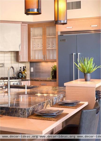 Elegant Contemporary Kitchen by Lori Carroll