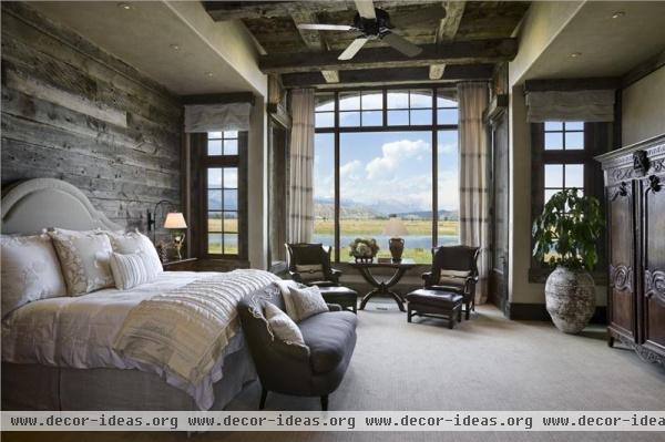 Relaxing Transitional Bedroom by Jerry Locati