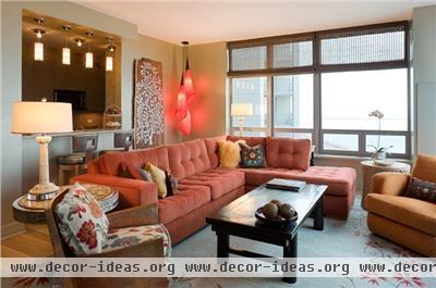 Relaxing Transitional Living Room by Deb Reinhart, ASID