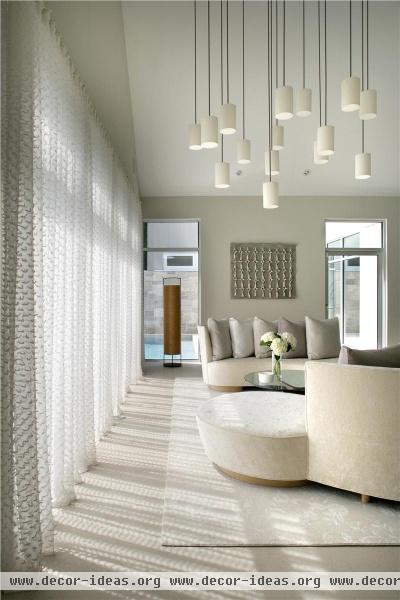 Light Contemporary Living Room by Betty  Wasserman