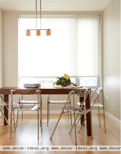 Open Contemporary Dining Room by Amanda Moore