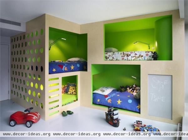 Open Contemporary Kid's Room by Gabriel Benroth, Adam Rolston & Drew Stuart