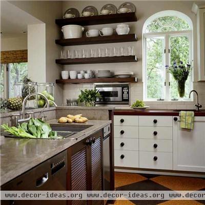 Homey Transitional Kitchen by Jane Ellison