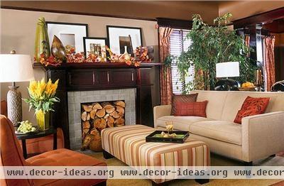 Homey Traditional Living Room by Garrison Hullinger