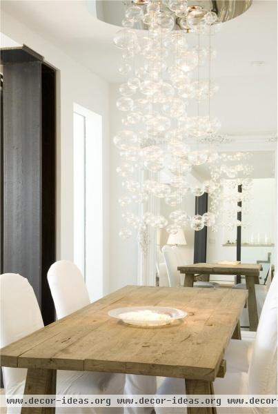 Light Contemporary Dining Room by Mark English