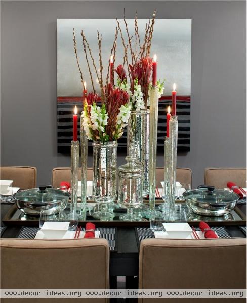 Elegant Contemporary Dining Room by Jane Lockhart