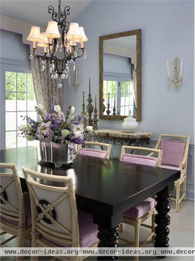 Relaxing Transitional Dining Room by David Kaplan