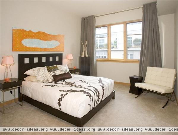 Casual Contemporary Bedroom by Pangaea