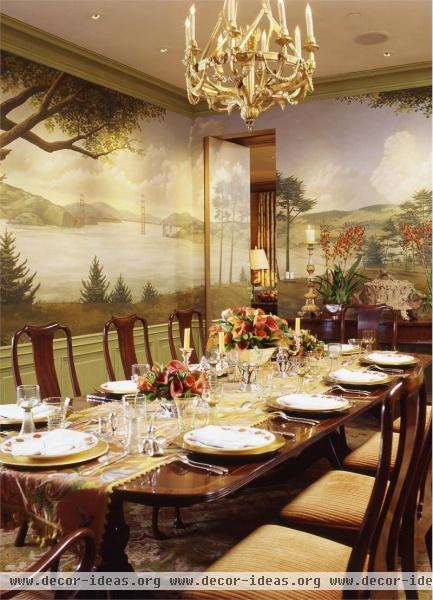 Elegant Traditional Dining Room by Suzanne Tucker