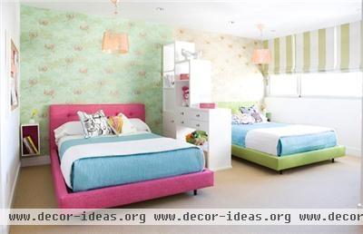 Casual Contemporary Kid's Room by Erinn Valencich