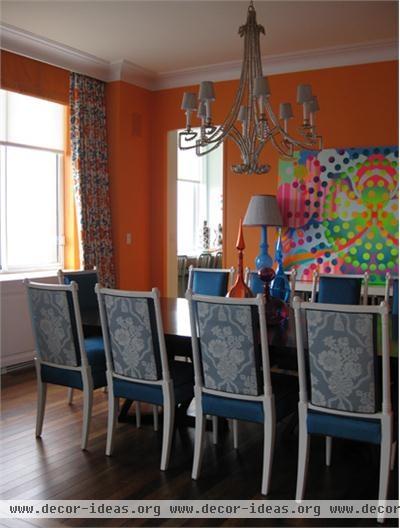 Dramatic Contemporary Dining Room by Drake Design Associates