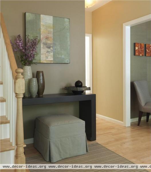 Elegant Transitional Foyer by Rachel Reider